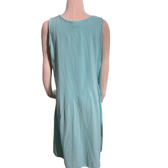 Eucalyptus Relaxed Fit Summer Light Turquoise Sleeveless Dress size L - Picture 2 of 9